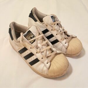 Adidas Superstar OG Shell Toe White -  Black - US 2 Youth